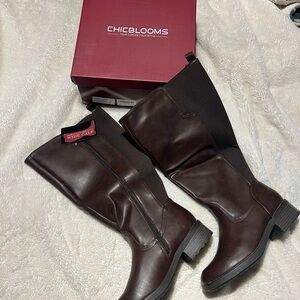 Chicblooms Brown Knee-High Boots